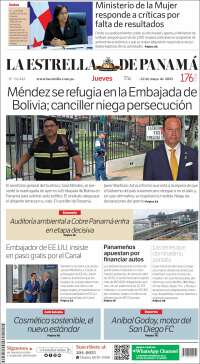 Portada de La Estrella de Panamá (Panamá)