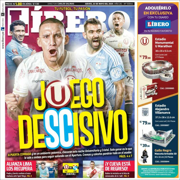Portada de Líbero (Pérou)