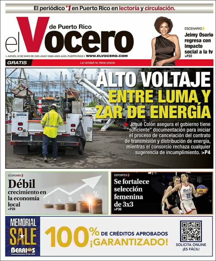 Portada de Vocero (Puerto Rico)