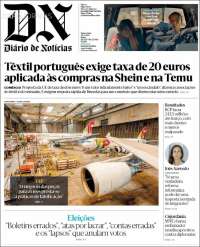 Portada de Diário de Noticias (Portugal)