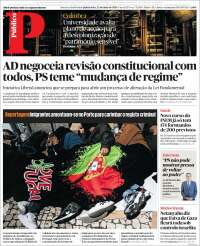 Portada de Público (Portugal)
