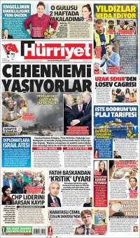 Portada de Hürriyet (Turquie)
