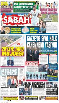 Portada de Sabah (Turquie)