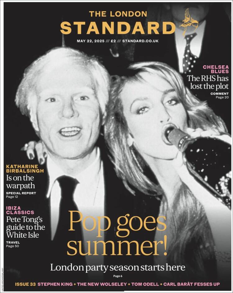 Portada de Evening Standard (Royaume-Uni)