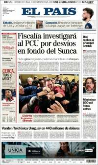 Portada de El País (Uruguay)