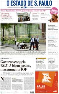 Portada de O Estado de São Paulo (Brésil)