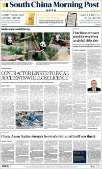 Portada de South China Morning Post (Chine)
