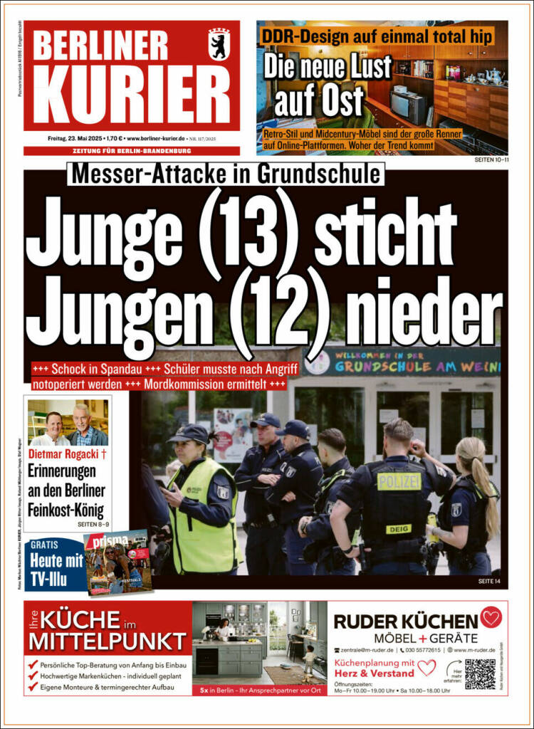 Portada de Berliner Kurier - Startseite BK (Allemagne)