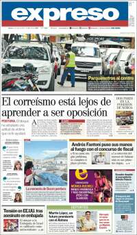 Portada de Expreso (Équateur)