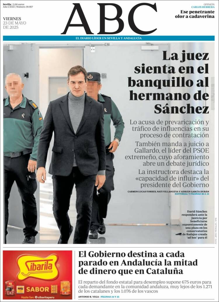 Portada de ABC - Sevilla (España)