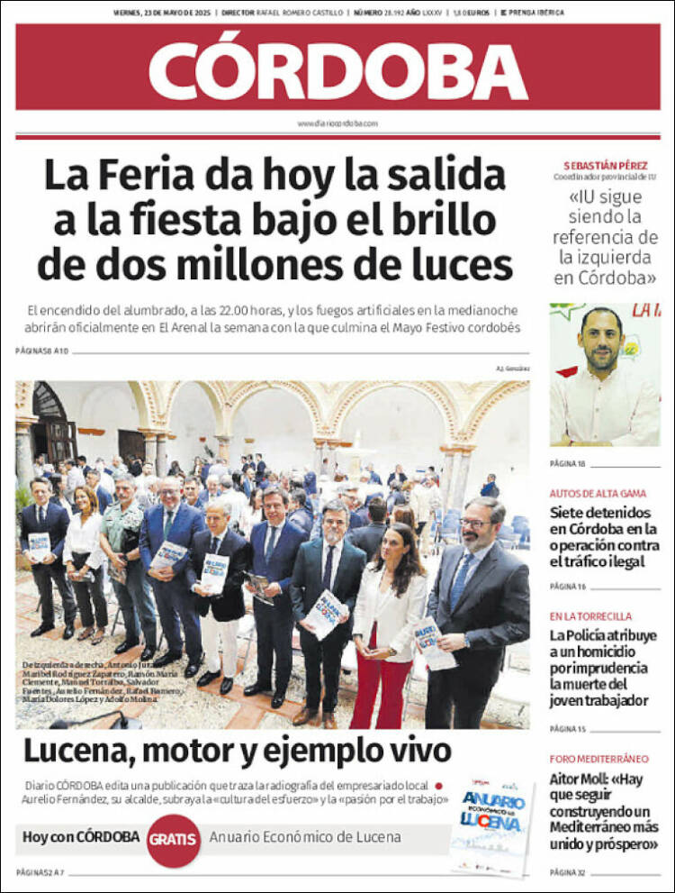 Portada de Diario de Córdoba (España)