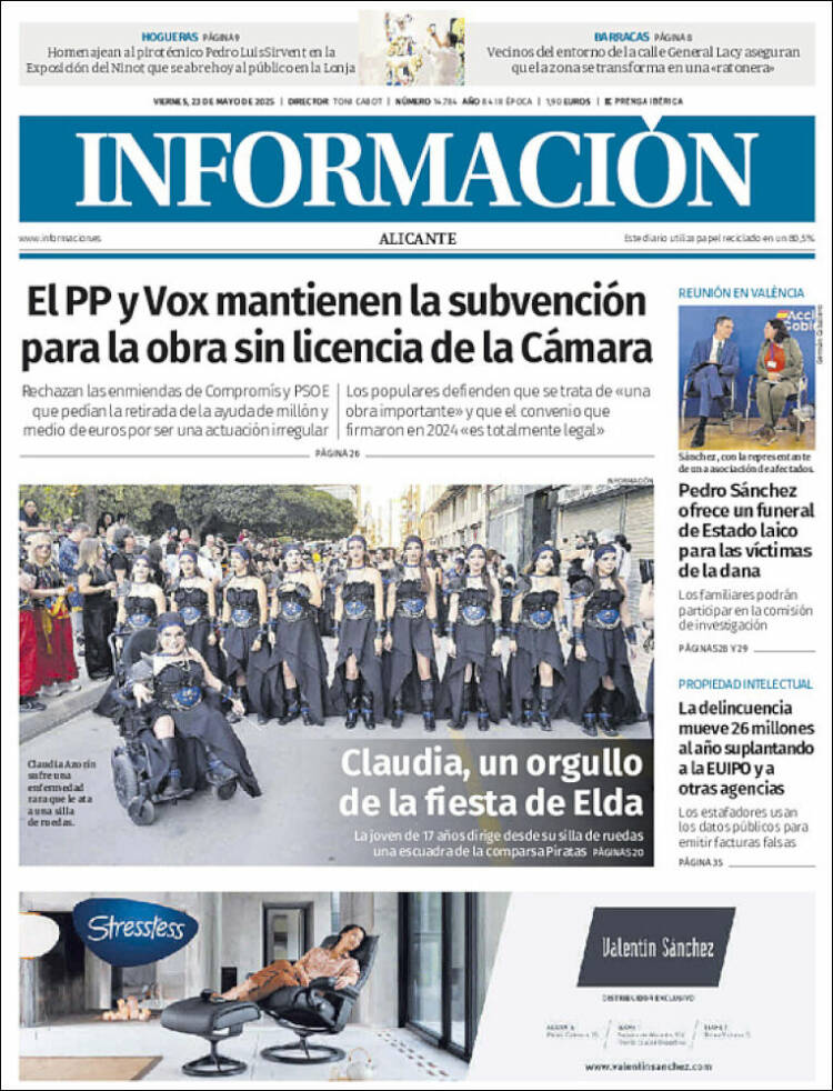 Portada de Diario Información (España)