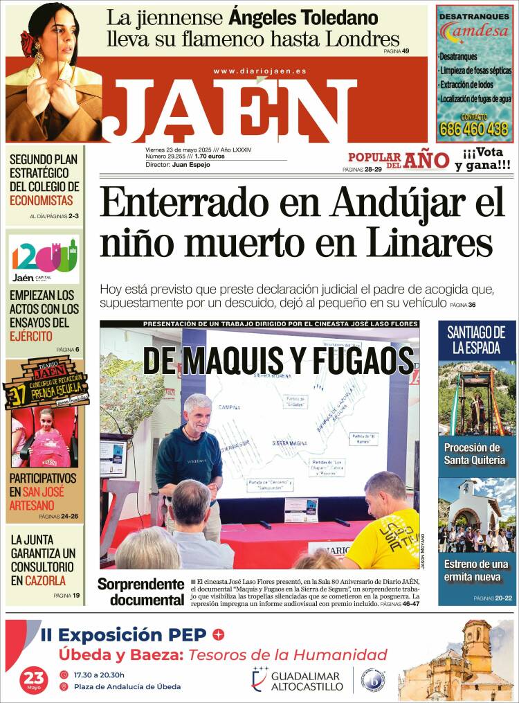 Portada de Diario Jaén (España)