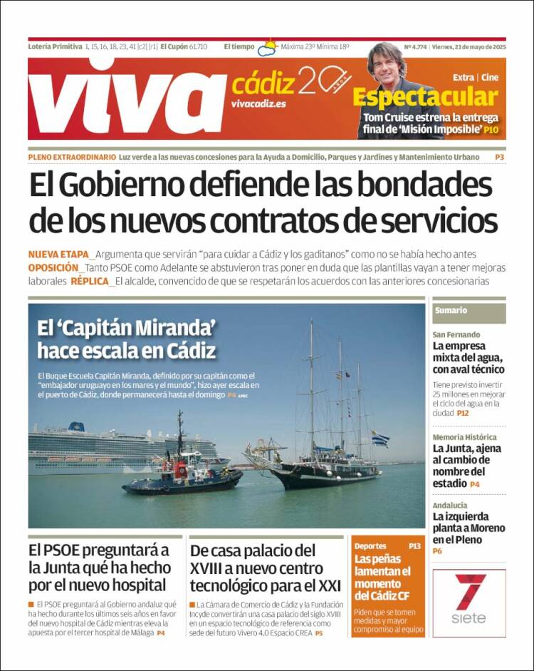 Portada de Información - Cadiz (España)