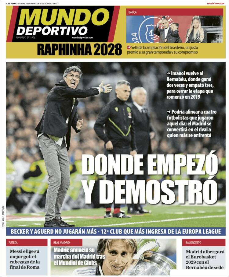 Portada de Mundo Deportivo Gipuzkoa (España)