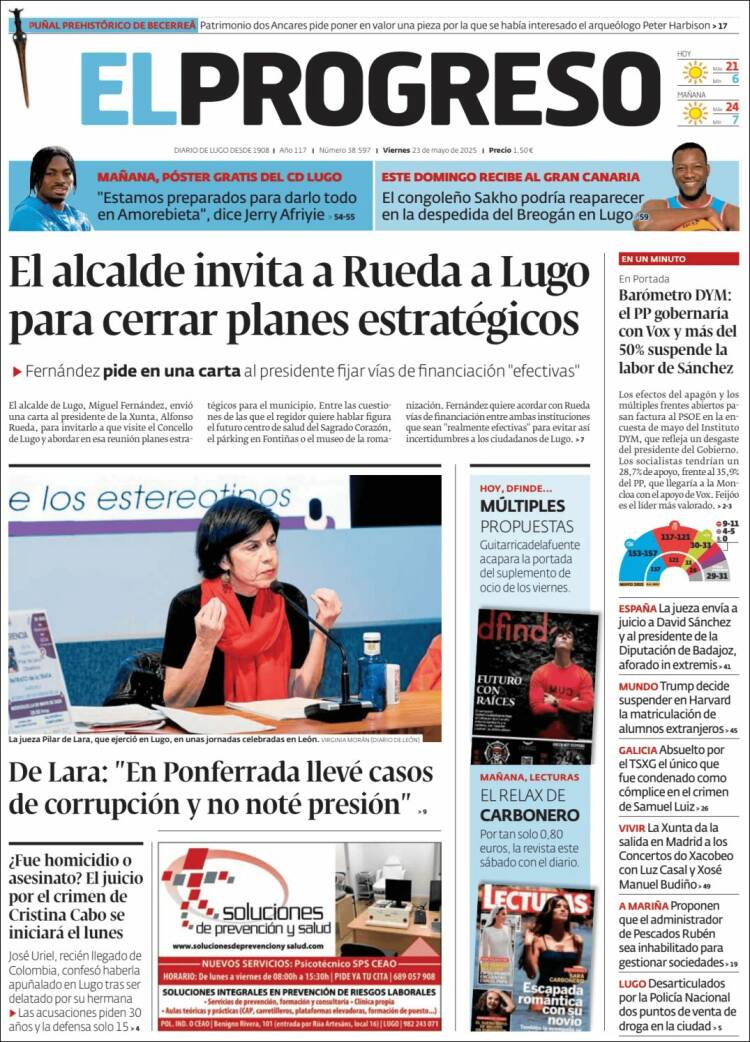 Portada de El Progreso (España)