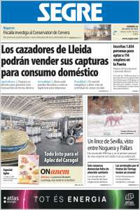 Portada de Segre  (España)