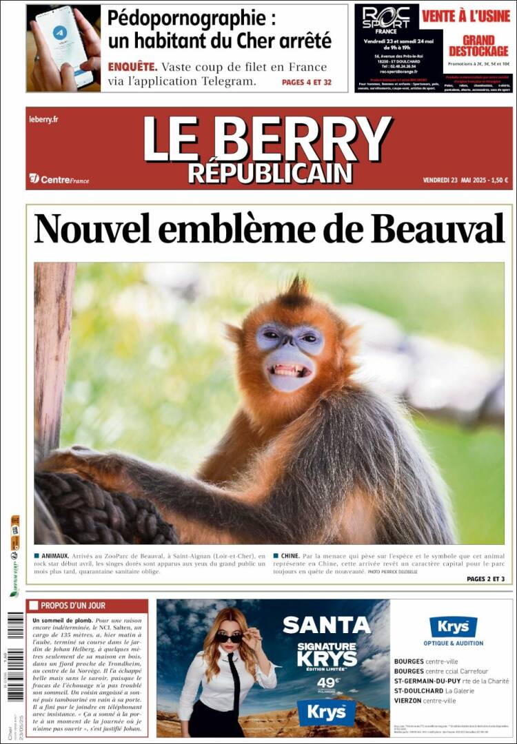 Portada de Berry Republicain (France)
