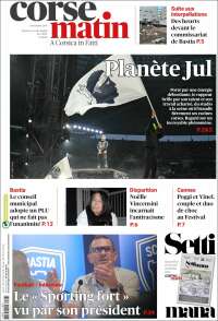 Portada de Corse-Matin (France)