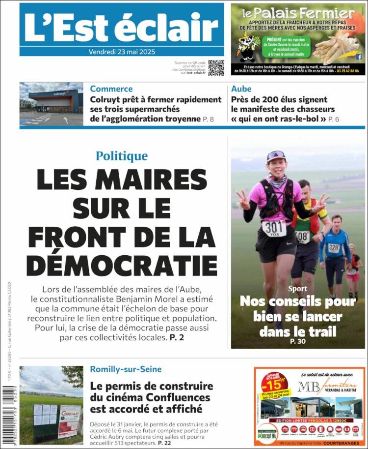 Portada de L'Est Eclair (France)