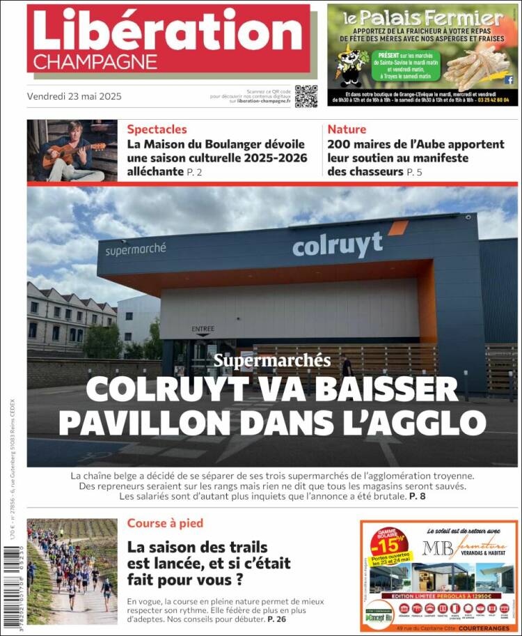 Portada de Libération Champagne (Francia)