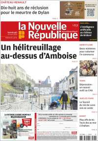 Portada de La Nouvelle Republique (France)
