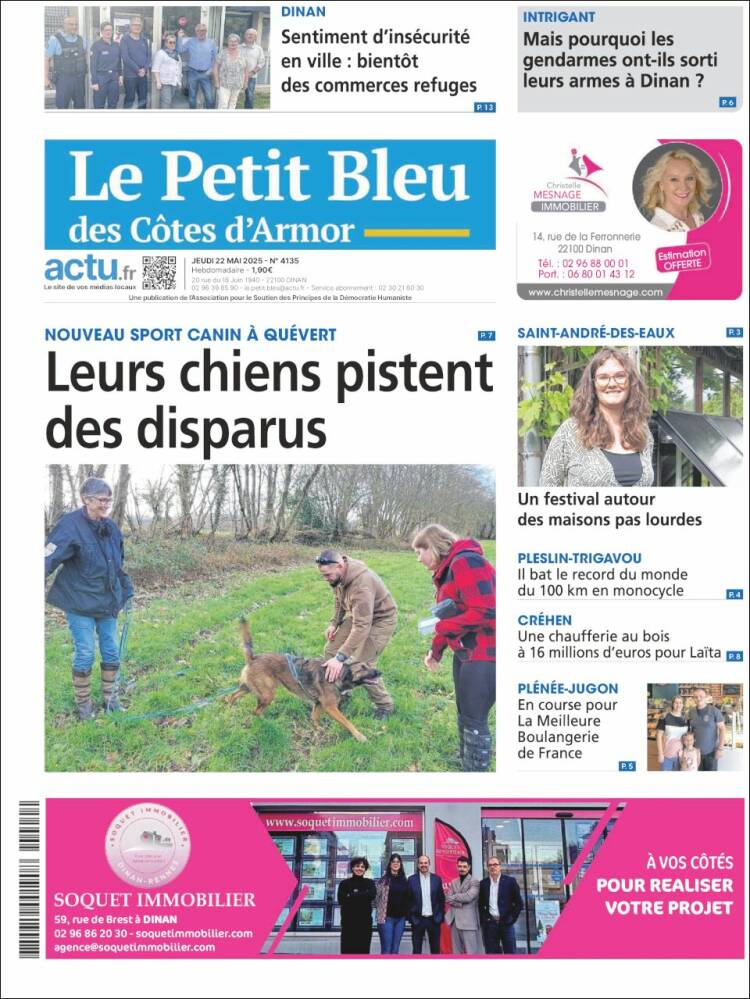 Portada de Le Petit Bleu (France)