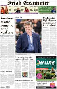 Portada de Irish Examiner (Irlande)