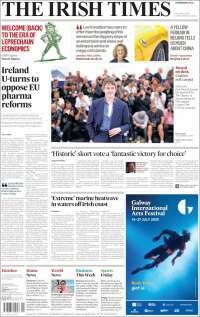 Portada de Irish Times (Irlande)