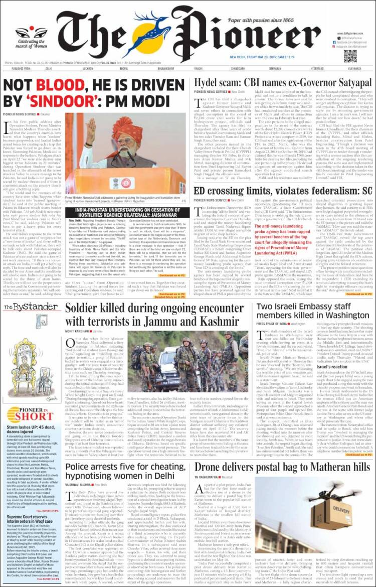 Portada de The Pioneer (Inde)