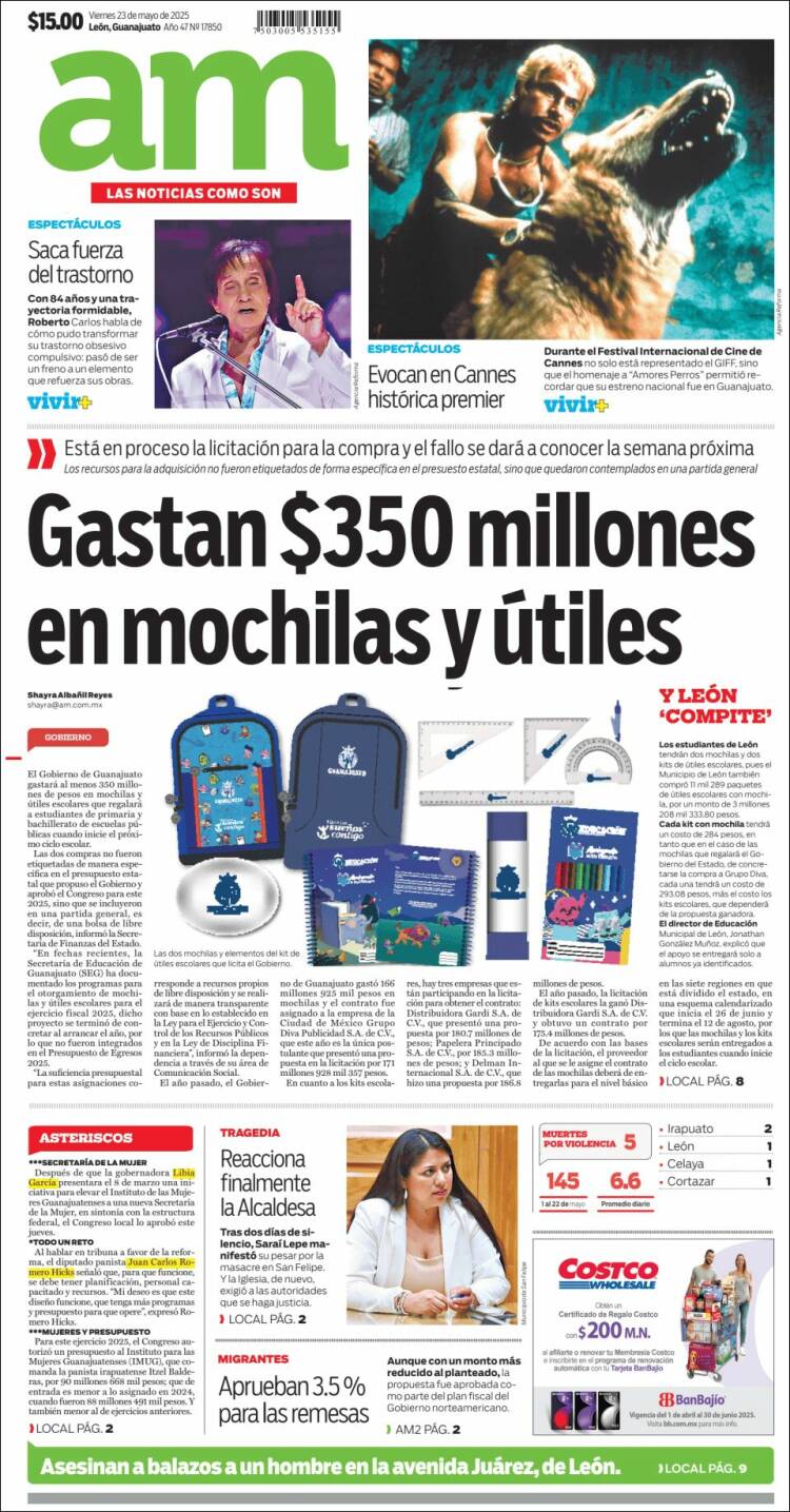 Portada de Al Día A.M. (Mexique)