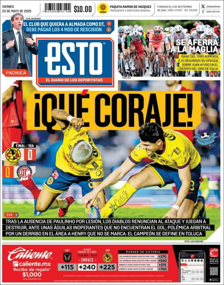 Portada de Esto (Mexique)