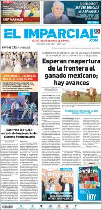 Portada de El Imparcial (Mexique)