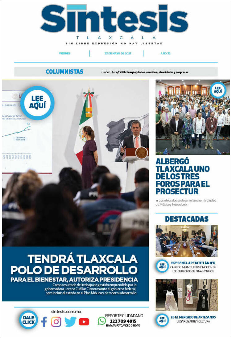Portada de Síntesis de Tlaxcala (Mexique)