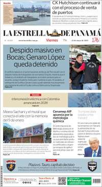 Portada de La Estrella de Panamá (Panamá)