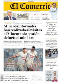 Portada de El Comercio (Perú)