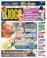Portada de O Jogo (Portugal)