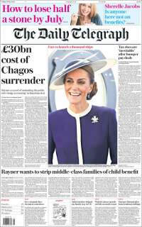 Portada de Daily Telegraph (Royaume-Uni)