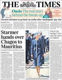 Portada de The Times (Royaume-Uni)