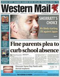 Portada de Western Mail (Royaume-Uni)