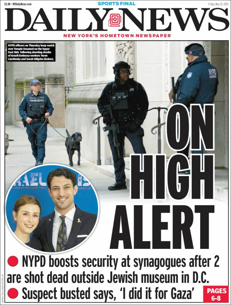 Portada de Daily News - New York (USA)