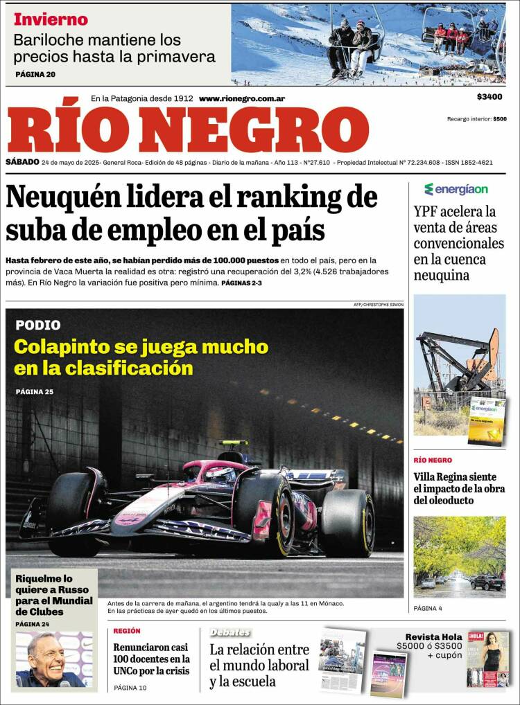 Portada de Rio Negro (Argentina)