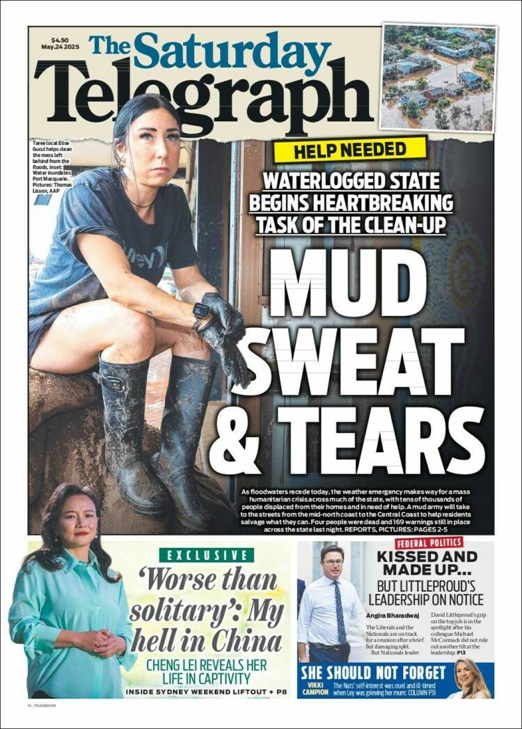 Portada de The Daily Telegraph (Australia)