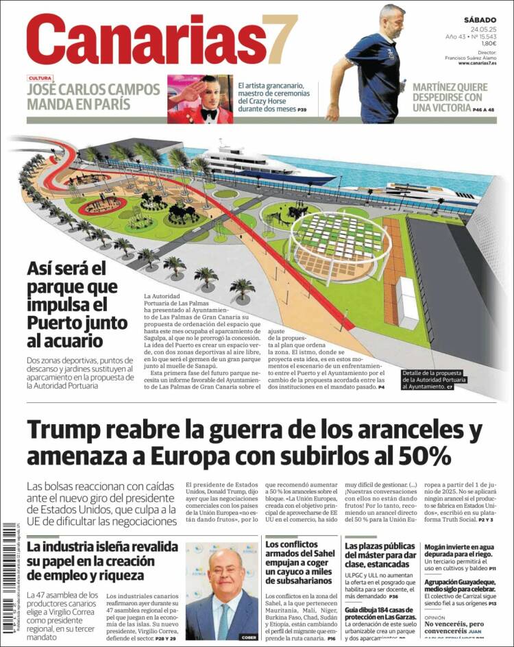 Portada de Canarias 7 (España)