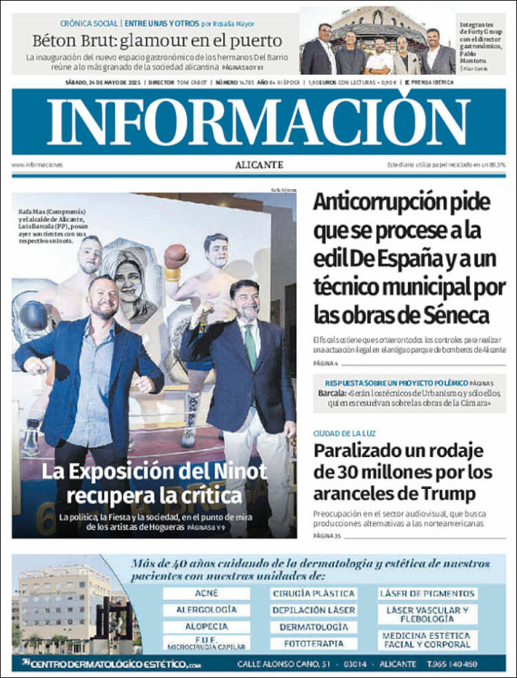 Portada de Diario Información (España)