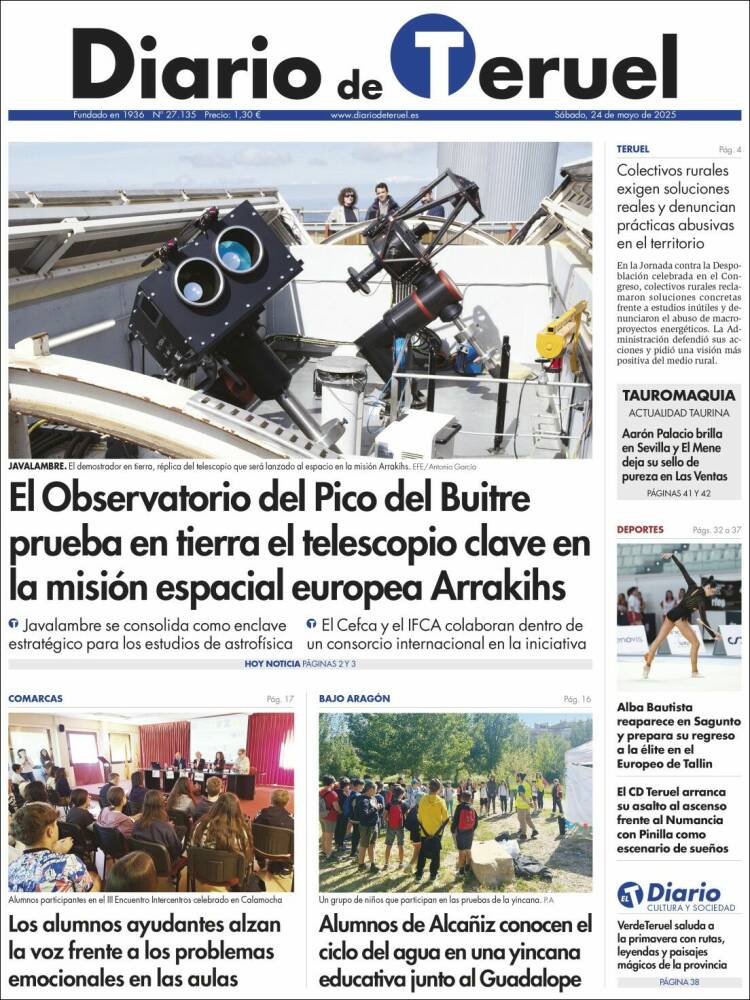 Portada de Diario de Teruel (España)