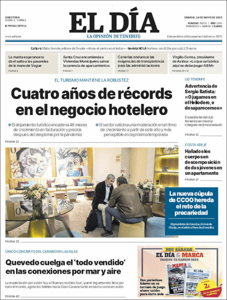Portada de El Día (España)