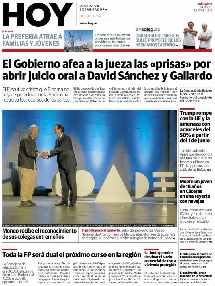 Portada de Hoy - Caceres (España)