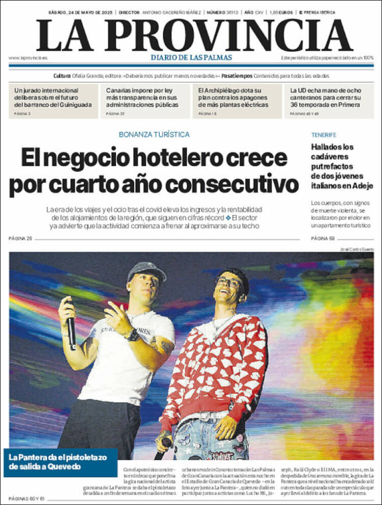 Portada de La Provincia (España)