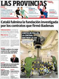 Portada de Las Provincias (España)